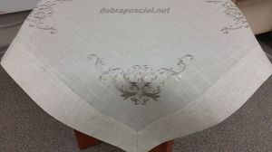 Obrus lnianopodobny 110/160 Wzór 012 Kolor naturalnego lnu