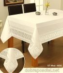 Elegancki obrus plamoodporny 140/180 wzór 4006 kolor Waniliowy