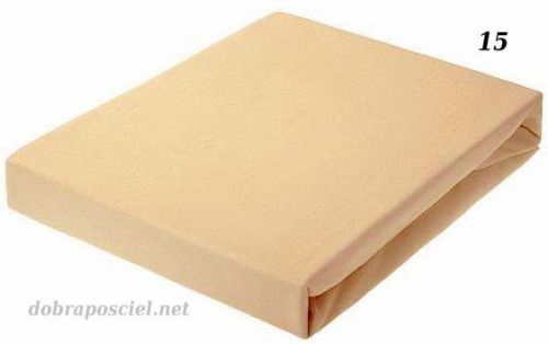 Prześcieradło jersey z gumą 140/200 - 015-Jasny beż
