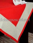 Obrus lnianopodobny 14/260 Czerwony