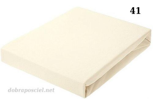 Prześcieradło jersey z gumą 140/200 - 041-Ecri