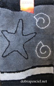 Zodiak-08 Komplet dywaników łazienkowych Kolor szary 2-częściowy